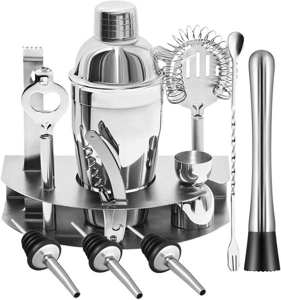 Silver Cocktail &amp; BartenderTool Set, Cocktail Shakers