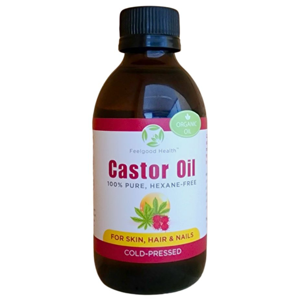 Feelgood Health - Pure Organic Cold Pressed Castor Oil - 200ml