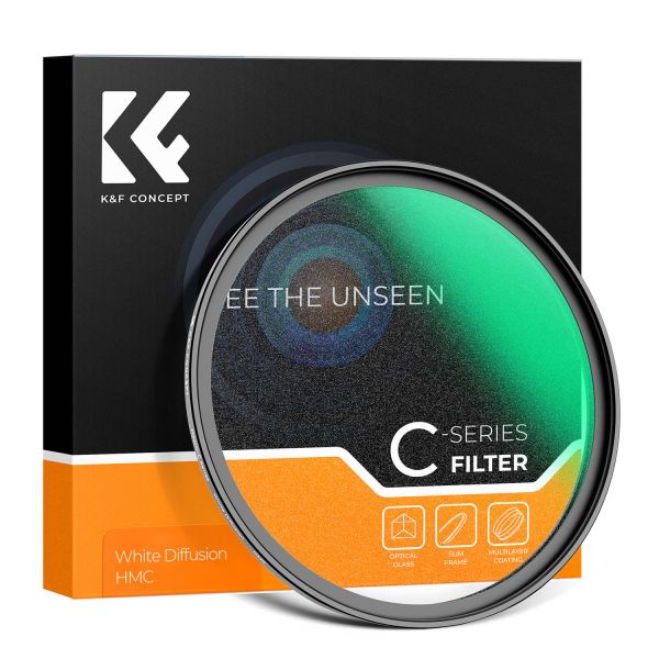 K&amp;F 77mm White Mist Diffusion Effect Filter Classic Series | KF01.2427