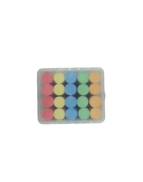 20 Jumbo Colourful Pavement Chalk