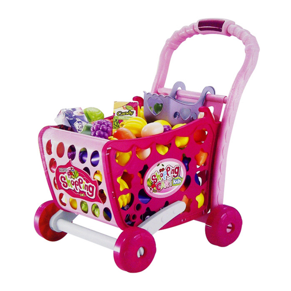 Pretend Play Kids 3-in-1 Shopping Cart