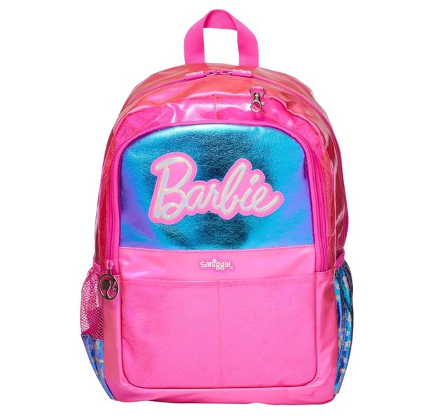 Smiggle Pink Barbie Play and Go Classic Backpack - Pink