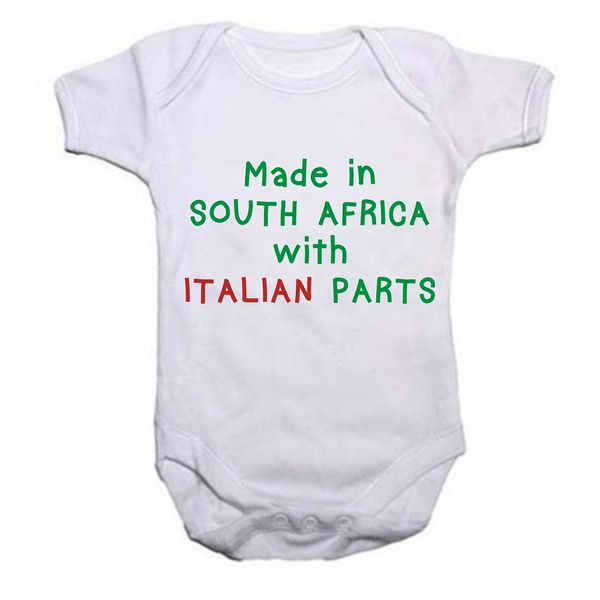 Qtees Africa Made in SA with Italian Parts Baby Grow