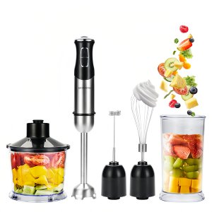 5-in-1 Stick Blender Hand Blender Set 1000W Powerful for Baby Food