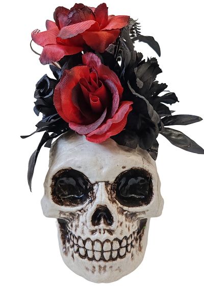 Flower Halloween Skull Full Size - Umlozi