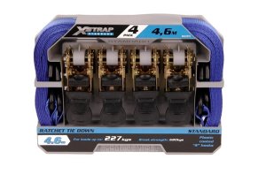 X-Strap - Ratchet Tie Down - Set of 4 - 4.6M X 25mm