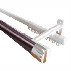 33mm Half Round/ Double Track 2.5m - Mahogany