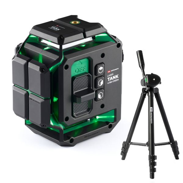 ADA Tank Cross Line Laser Green 4X360 with Tripod