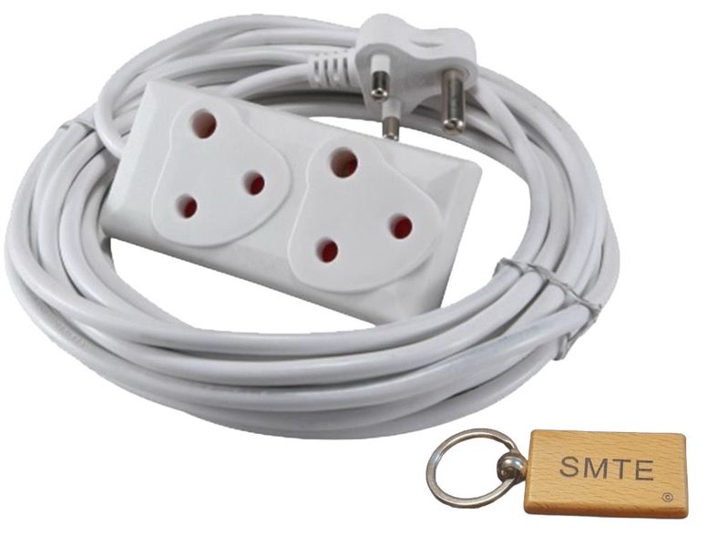 3m Extension Cord With A Two-Way Multi-Plug Extension By Woodly
