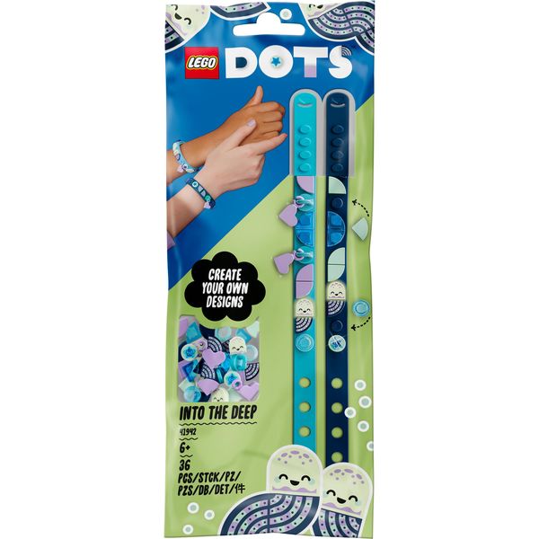 LEGO® DOTS Into the Deep Bracelets with Charms 41942 DIY Bracelet Kit (36 Pieces)