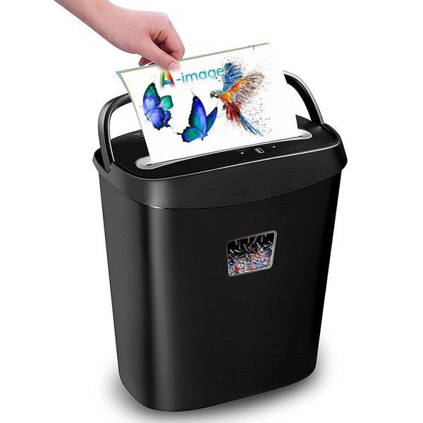 Paper Shredder 8-Sheet Cross-Cut Shredder with US Patented Cutter