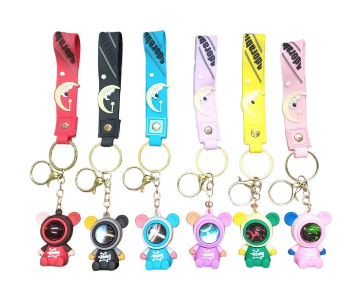 Multi-colour Spaceman Keychains