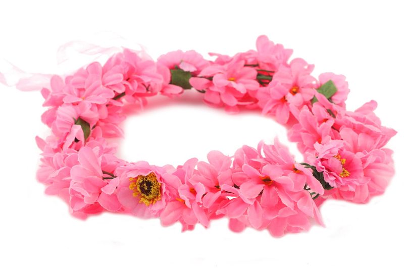 Handmade Floral Crown - Pink (Teen - Adult)