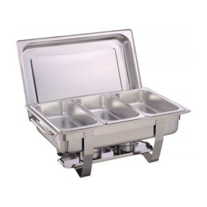 Chafing Dish with Two Triple Pan Burners