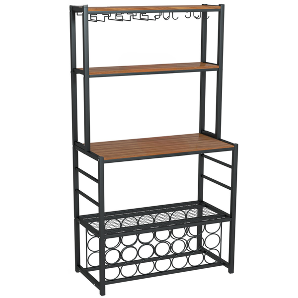 21 Bottle Wine Rack Sideboard Storage Rack Storage Display Coffee Bar Table