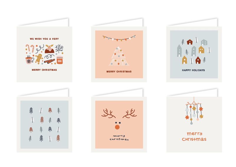 Christmas Card Pack - 24 Cards and 24 Envelopes Per Pack