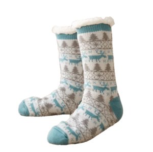 Women Warm Slipper Socks - Green