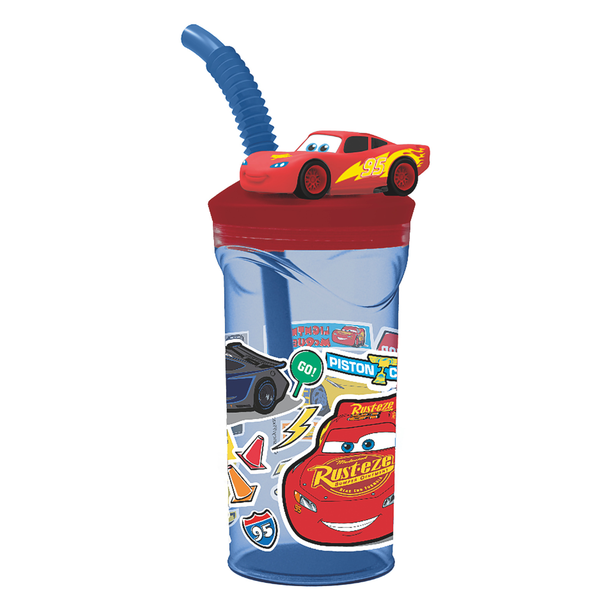 Cars 3D Figurine Straw Tumbler