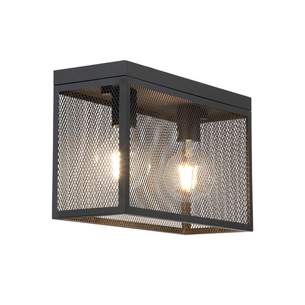 The Lighting Warehouse -Ceiling Light Vikander 2lt Black