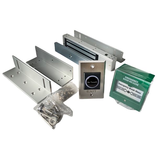 280Kg Magnetic Lock Set - With 'No Touch' sensor and Emergency release