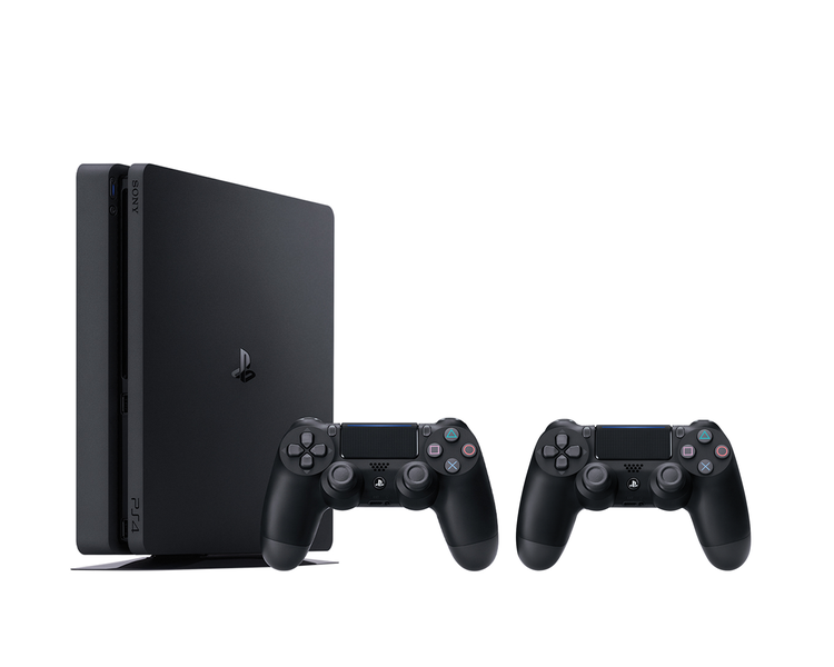 Playstation 4 500gb Console (Slim) with Extra Dualshock 4 Controller (PS4)