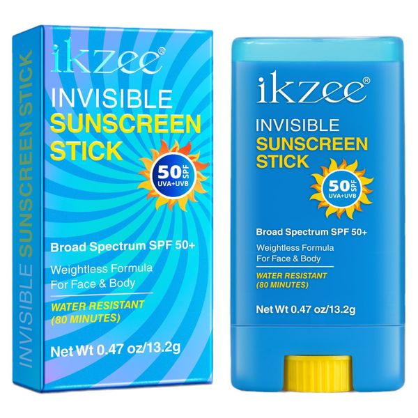 Invisible Sunscreen Stick SPF 50+ - Long Lasting &amp; Water-Resistant