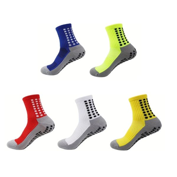 Anti-Slip Soccer Sport Socks 5Pairs
