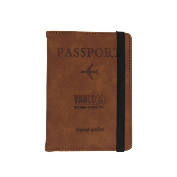 RFID Blocking Travel Wallet - Passport Cover &amp; Document Organizer AntiTheft