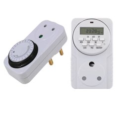 Electrapac Digital LCD Display &amp; 24 Hour Mechanical Timer Switch Adaptor