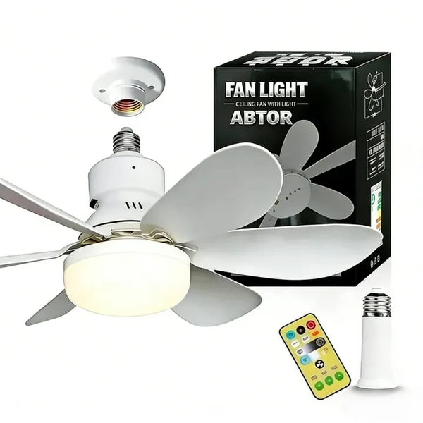 ABTOR Quiet 2-in-1 Ceiling Fan &amp; LED Light-2000 Lumen 3 Speeds Dimmable