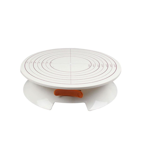 30cm Round Turntable Cake Decorating Tool Cake Stand - White