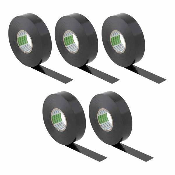 Bulk Pack x 5 Ins-Tape Nitto Black 19mm x 20m