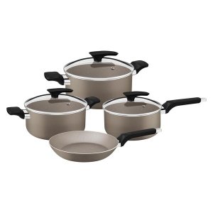 Tramontina Milazzo 4-Piece Aluminum NonstickAlmond Cookware Set