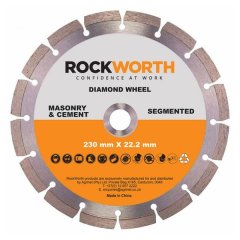 Rockworth - Diamond Wheel 230mm Segmented Rim - 2 Pack