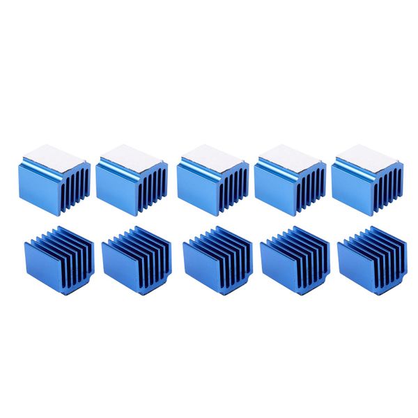 10 Pcs 3D Printer Parts Blue Stepper Driver Heatsink For TMC2100