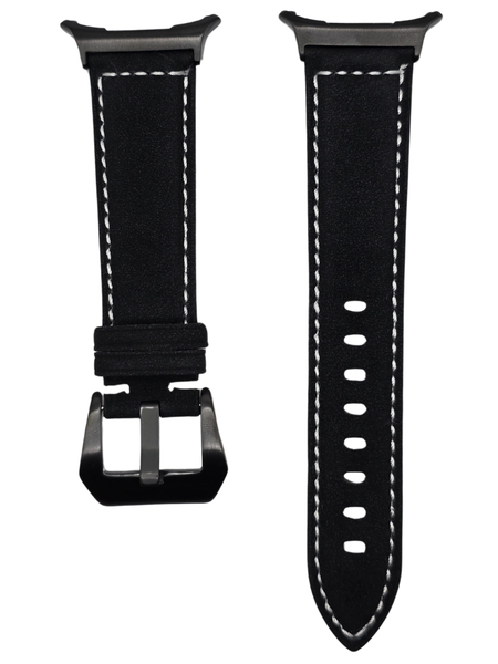 Suade watch strap Compatible with Samsung Galaxy Watch Ultra-Black