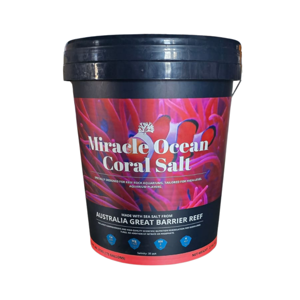 Miracle Ocean Coral Salt -Reef Rock Aquarium Salt -20Kg - Premium Grade Mix
