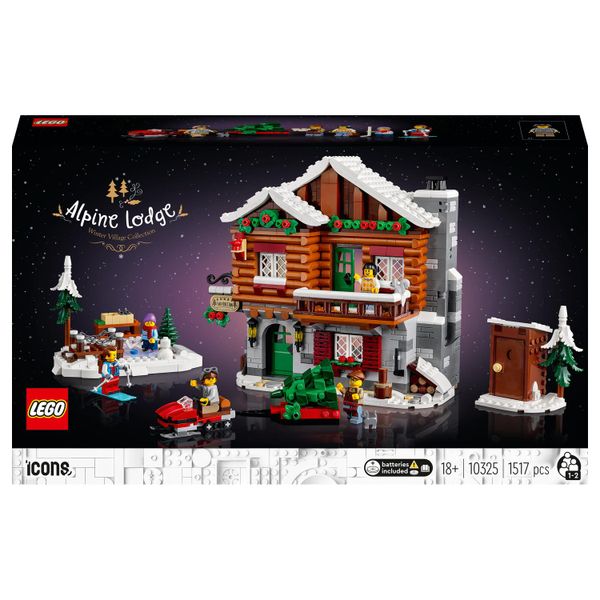 LEGO® Icons Alpine Lodge 10325 Building Toy Set (1,517 Pieces)