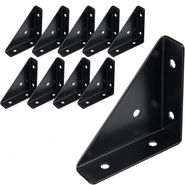 FocusOutdoor Triangular Corner Brace Angle Brackets 10 Pack