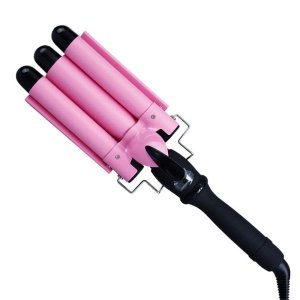 Triple Barrel Curl Iron - Pink
