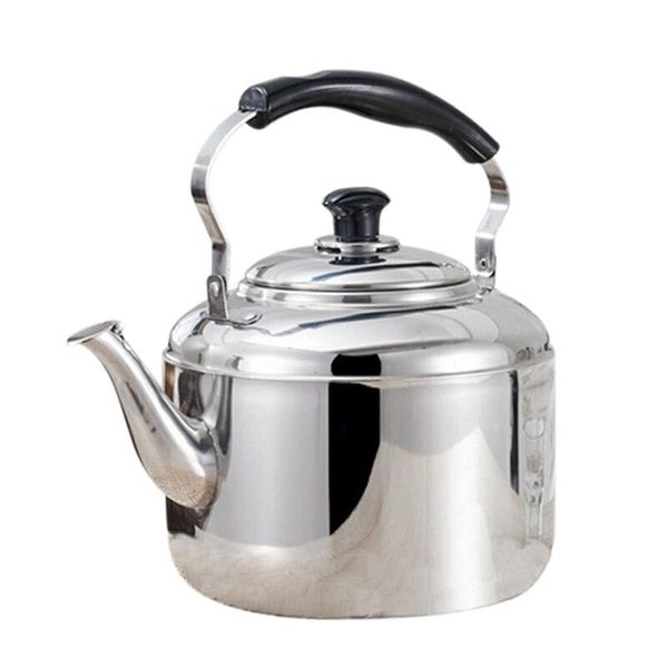 Stainless Steel Kettle Whistling Tea Kettle Coffee Kitchen Stovetop Induction For For Home Kitchen Camping Picnic 4L|Teapots
