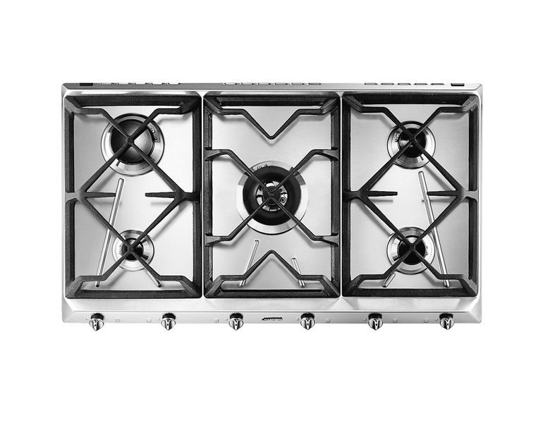 SMEG Stainless Steel 5 Plate Gas Hob