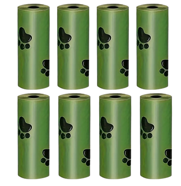 Earth Friendly - 8 X Rolls/ 120 Biodegradable Dog Poop Bags