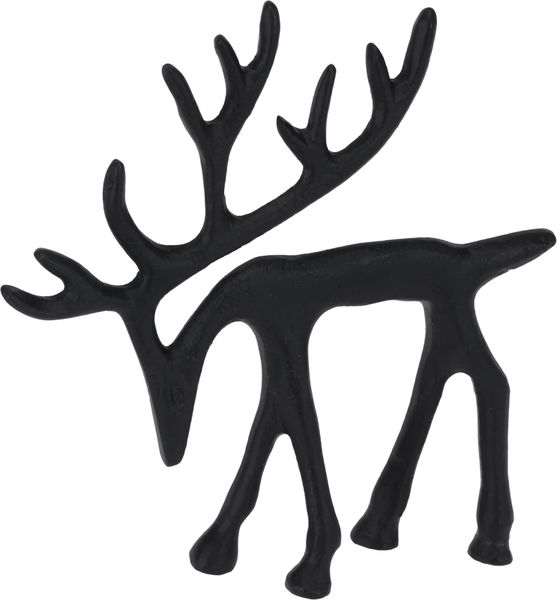 Reindeer with Bowed Head Christmas Table Ornament- Size 15.5x3x16.0cm