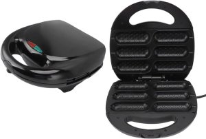 RAF Waffle Corn Hot Dog Maker 850watt-Black