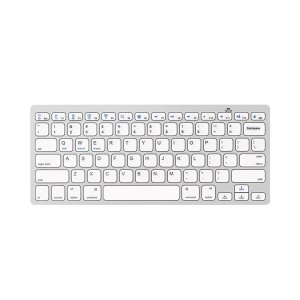 Ultra-slim Bluetooth Wireless Keyboard | Silver &amp; White