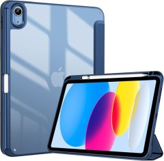 Dark Blue Smart Case Compatible with iPad Pro 11 (2024) - Anti Fall Cover