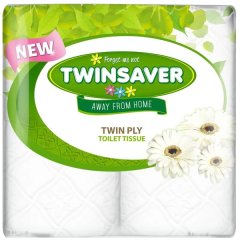 Twinsaver Toilet Roll Luxury 2 Ply White - 4's