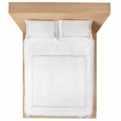 Miss Lyn 200 Thread Count Multi Satin Duvet Cover in White