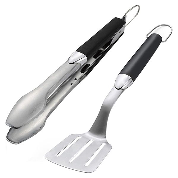 Extended handle BBQ Grill Tool Set - Stainless Steel Braai Tools Set